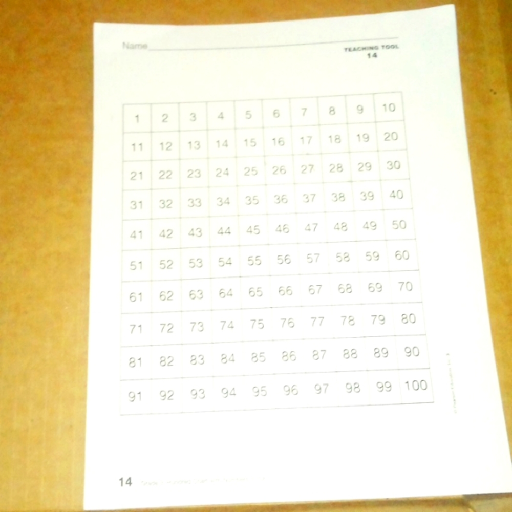 Basic counting 1-100 chart + 0-12 division learning chart + Division flash cards - Picture 4 of 7